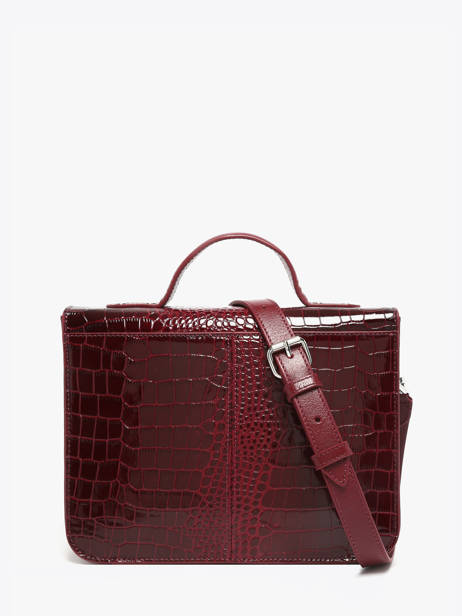 Crossbody Bag Croco Vernis Paul marius Red croco vernis GEORGCRV other view 3