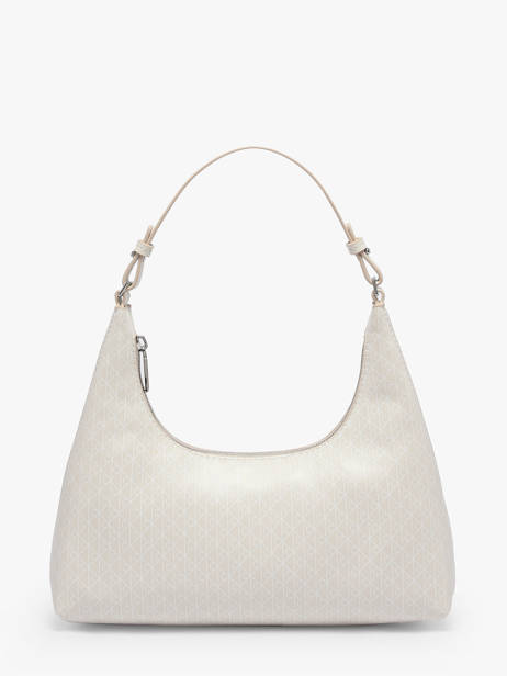 Shoulder Bag Coated Emblem Recycled Polyester Calvin klein jeans White coated emblem 4F3298G