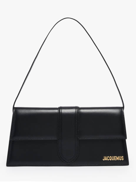 Preloved Leather Long Bambino Shoulder Bag Jacquemus Black second life 1565173