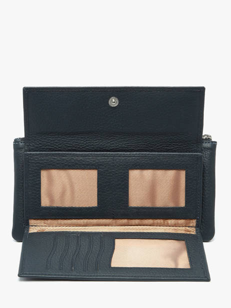 Wallet Leather Crinkles Blue caviar 14104 other view 2