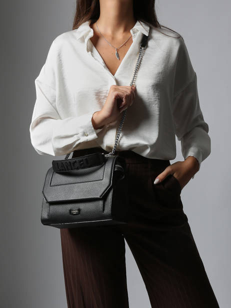 Top Handle M Ninon Leather Lancel Black ninon A09222 other view 1