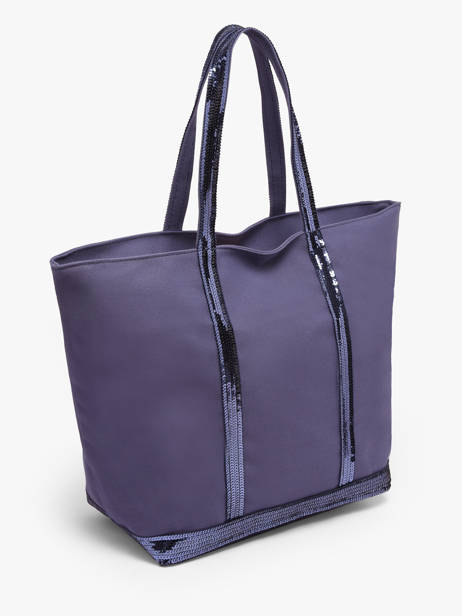 Le Cabas L Zippé Paillettes Vanessa bruno Violet cabas 1V40409 vue secondaire 2
