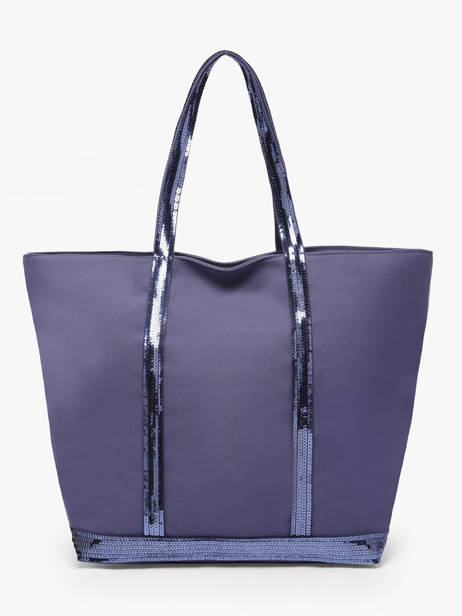 Le Cabas L Zippé Paillettes Vanessa bruno Violet cabas 1V40409 vue secondaire 4