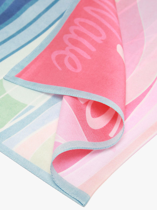 Longchamp Soie gots Etole Multicolore