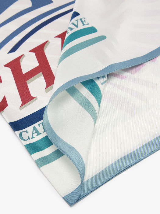 Longchamp Soie gots Etole Multicolore