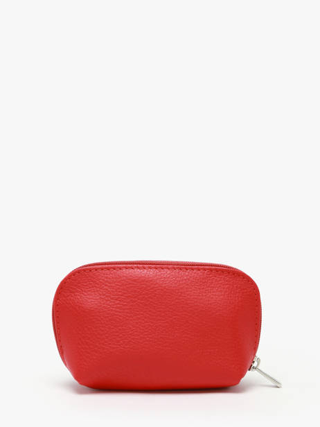 Porte-monnaie Cuir Hexagona Rouge confort 467389 vue secondaire 2