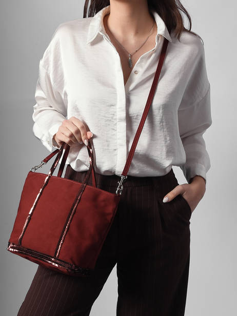 Small Le Cabas Tote Bag Sequins Vanessa bruno Red cabas 1V40435 other view 1