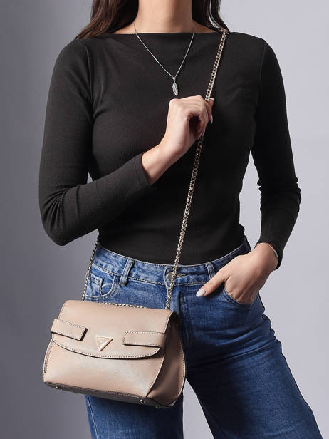 Shoulder Bag Serenova Polyurethane Guess Beige serenova ZG809121 other view 1