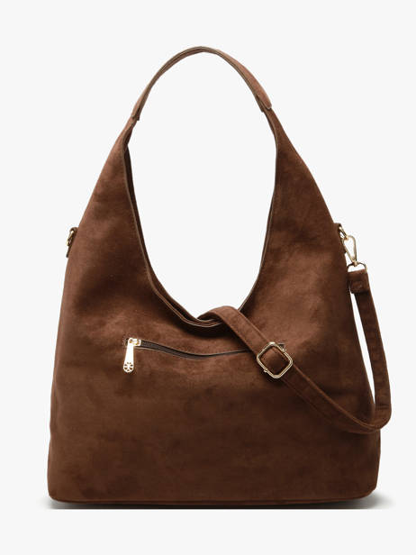 Sac Porté épaule Velvet Studs Miniprix Marron velvet studs JC53002 vue secondaire 2