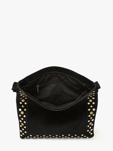 Shoulder Bag Velvet Studs Miniprix Black velvet studs JC53004 other view 1
