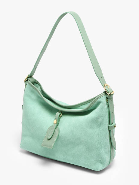 Shoulder Bag Velvet Caviar Leather Milano Green velvet caviar VC250610 other view 2