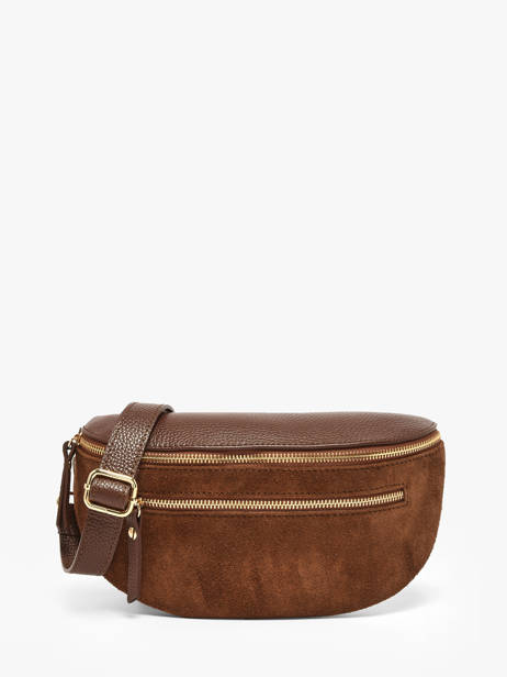 Belt Bag Leather Milano Brown velvet caviar VC24111
