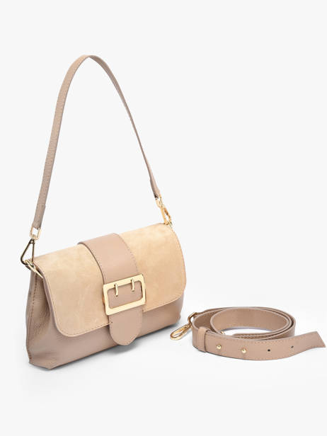 Satchel Velvet Caviar Leather Milano Beige velvet caviar VC25114 other view 1