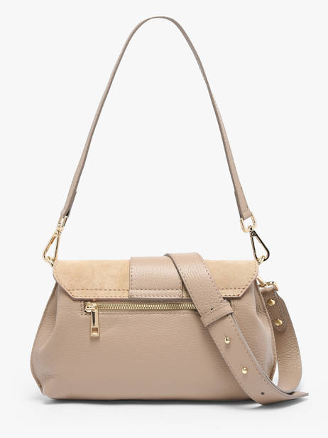 Satchel Velvet Caviar Leather Milano Beige velvet caviar VC25114 other view 3