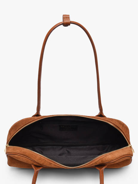 Shoulder Bag Velvet Caviar Leather Milano Brown velvet caviar VC25112 other view 2