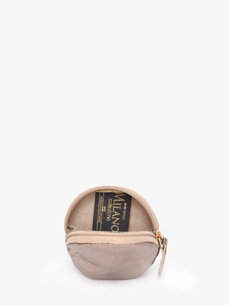 Leather Nine Coin Purse Milano Red nine NI21127 other view 1