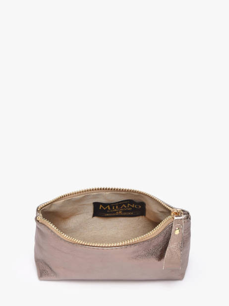 Pouch Nine Leather Milano Pink nine NI22114 other view 1