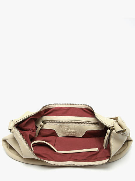 Shoulder Bag Seam Leather Basilic pepper Beige seam BSEA04 other view 2