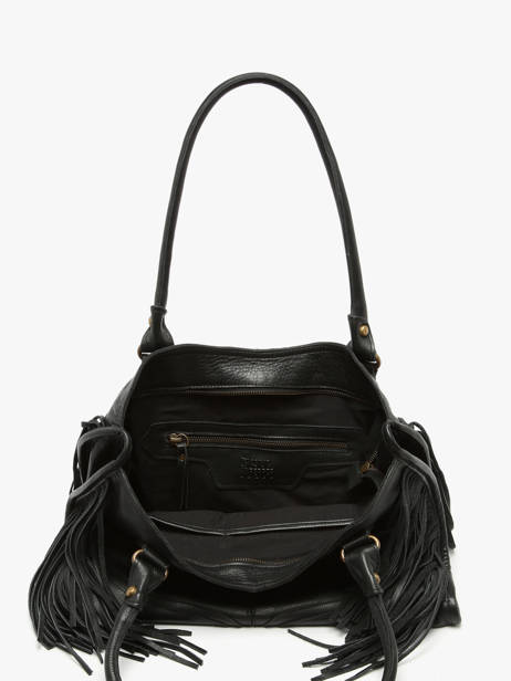 Shoulder Bag Dakota Leather Basilic pepper Black dakota BDAK31 other view 2