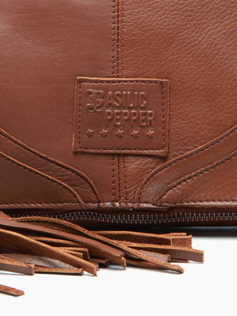 Shoulder Bag Dakota Leather Basilic pepper Brown dakota BDAK43 other view 4