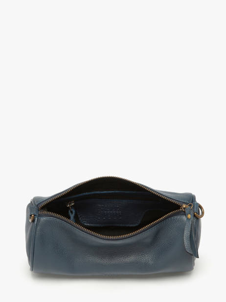 Shoulder Bag Cow Leather Basilic pepper Blue cow BCOW87 other view 2