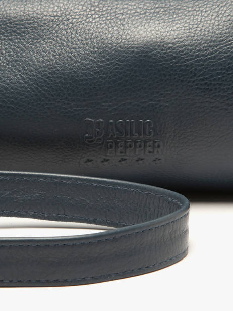 Shoulder Bag Cow Leather Basilic pepper Blue cow BCOW87 other view 4