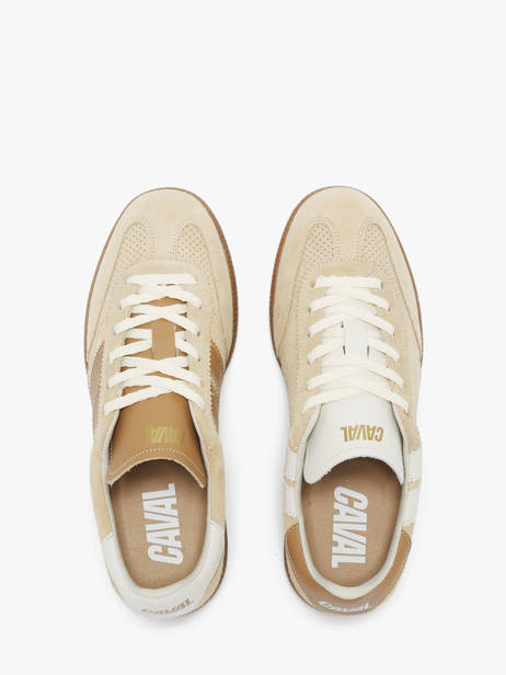 Sneakers In Leather Caval Beige women BAPULS20 other view 3