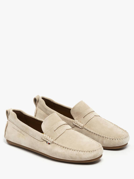 Moccasins In Leather Tommy hilfiger Beige men 5789ACI other view 1