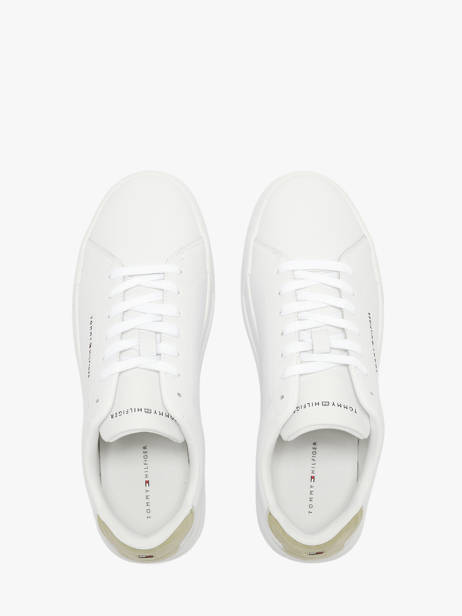 Sneakers En Cuir Tommy hilfiger Blanc men 536702X vue secondaire 3