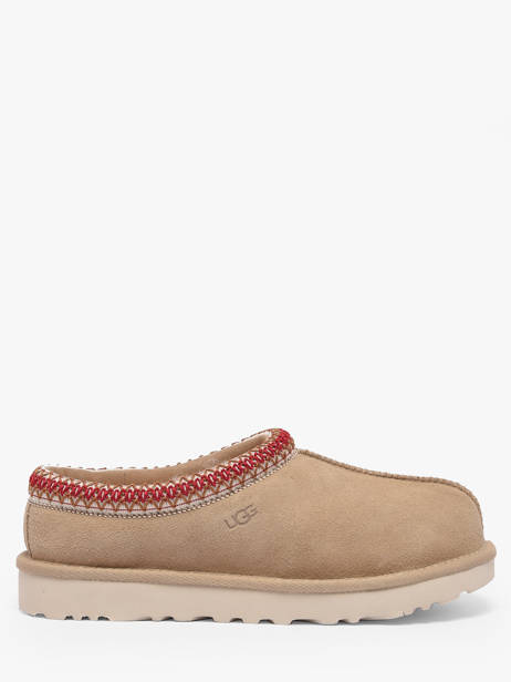 Slippers In Leather Ugg Beige women 1174470