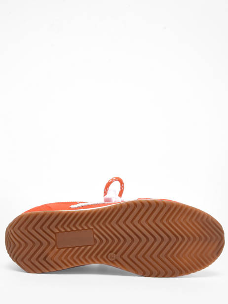 Sneakers In Leather Semerdjian Orange women JUNED479 other view 4