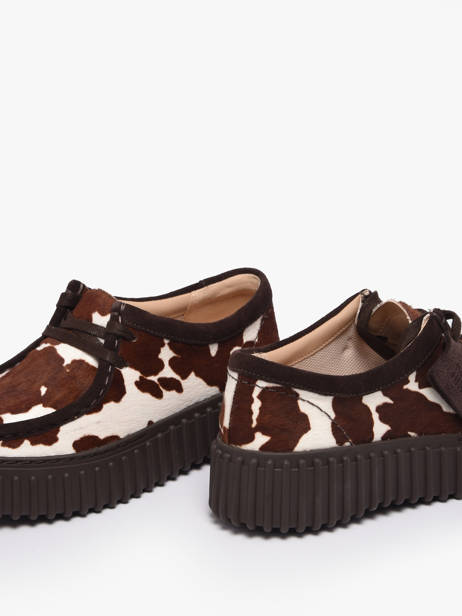 Platform Derby Shoes In Leather Clarks Brown women 26186666 other view 2