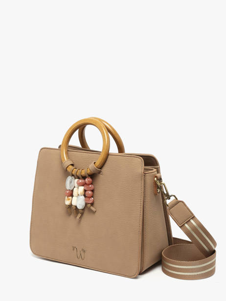 Satchel Camomille Pearl Woomen Beige camomille pearl WCAE1M other view 3