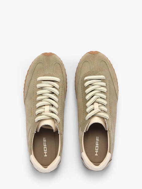 Sneakers In Leather Hoff Green women 22561025 other view 3