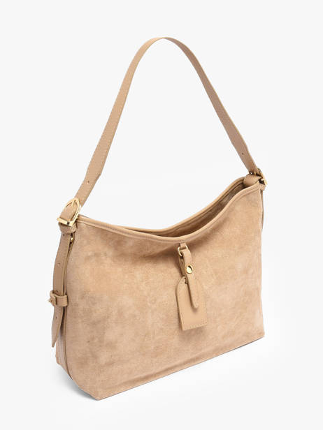 Shoulder Bag Velvet Caviar Leather Milano Beige velvet caviar VC250610 other view 1