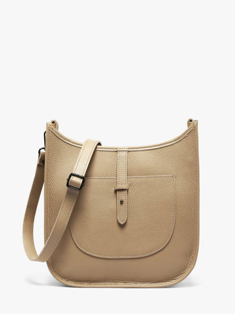 Sac Bandoulière Caviar Cuir Milano Beige caviar CA25068