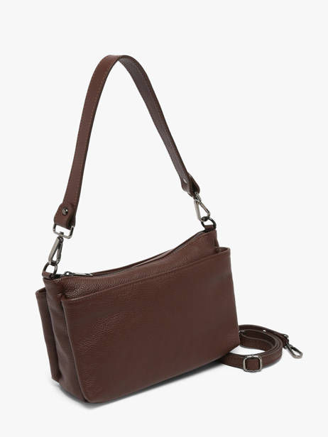Sac Bandoulière Caviar Cuir Milano Marron caviar CA25066 vue secondaire 2