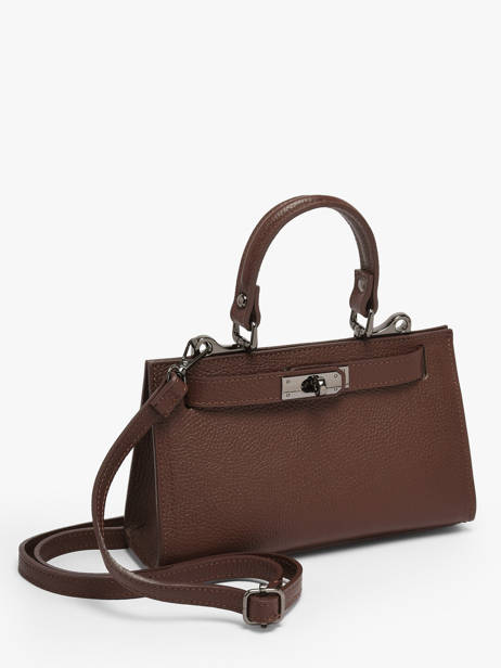 Sac Porté Main Caviar Cuir Milano Marron caviar CA25114 vue secondaire 2