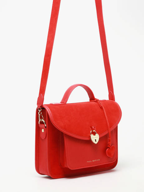 Leather Melle George Fushion Crossbody Bag Paul marius Red fusion GEORGFUS other view 1