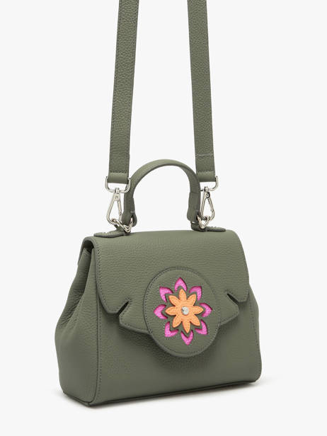 Satchel Mandala Leather Nathan baume Green mandala 4M other view 1