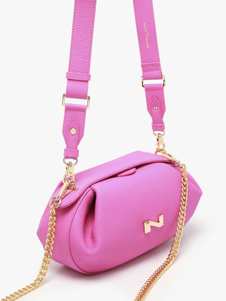 Crossbody Bag Nymphea Leather Nathan baume Pink nymphea 2 other view 1