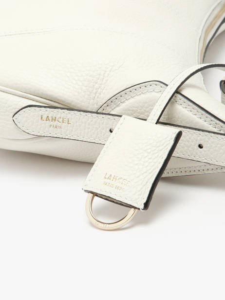Medium Leather Victoire Hobo Bag Lancel White victoire A13993 other view 2