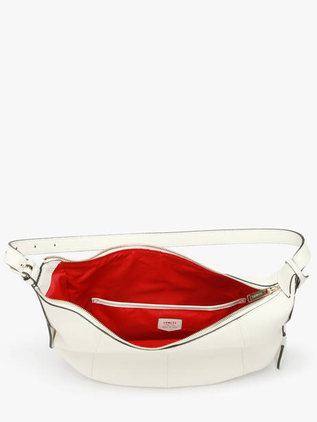 Medium Leather Victoire Hobo Bag Lancel White victoire A13993 other view 3