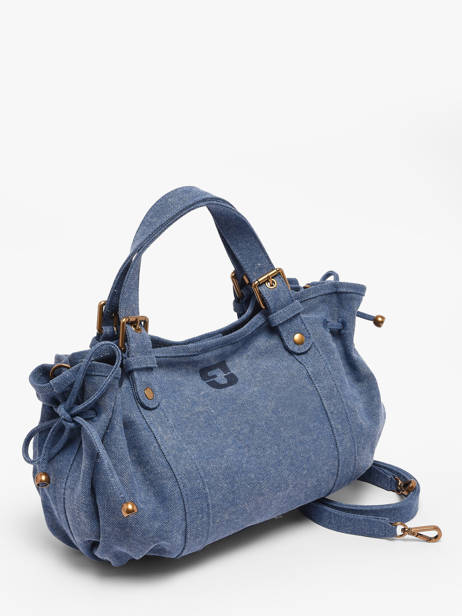 Crossbody Bag Canvas Cotton Gerard darel Blue canvas D489 other view 1