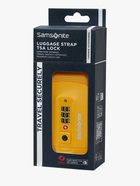 Luggage Belt Samsonite Yellow ta revolution 155591 other view 2