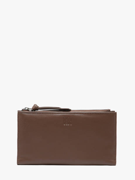 Wallet Leather Biba Brown wallet VAW2L