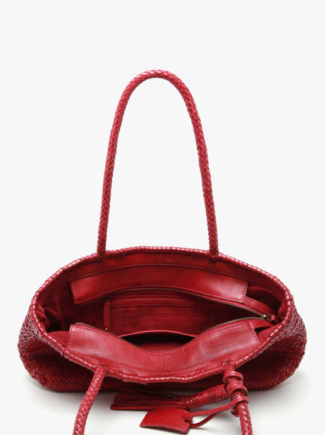 Shoulder Bag Heritage Leather Biba Red heritage PER10L other view 2