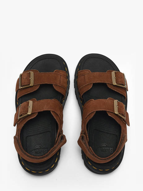 Platform Sandals In Leather Dr martens Brown women 42853200 other view 3