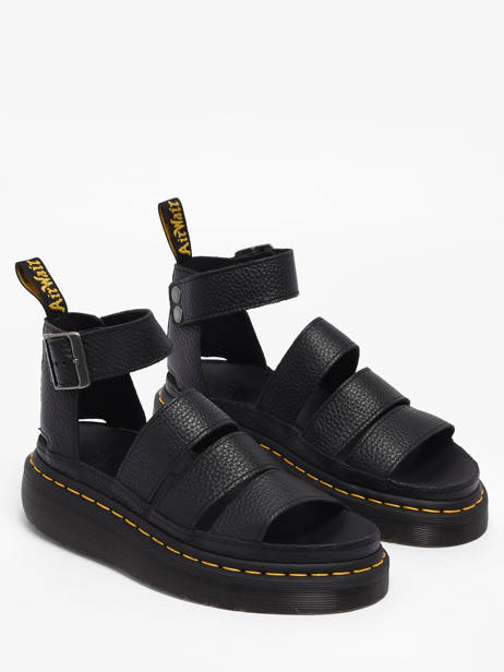 Sandals In Leather Dr martens Black women 24476001 other view 1