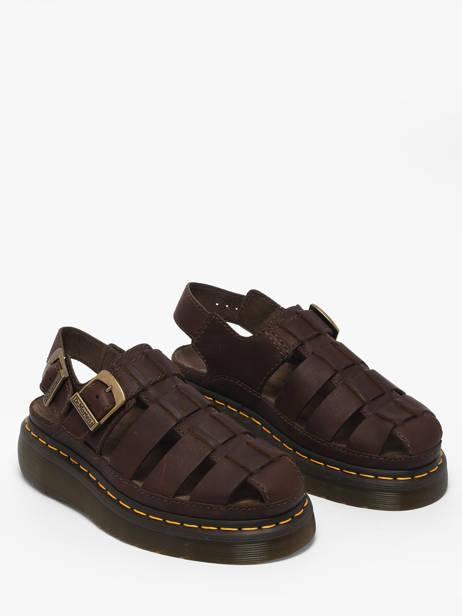 Sandals In Leather Dr martens Brown women 31524201 other view 1